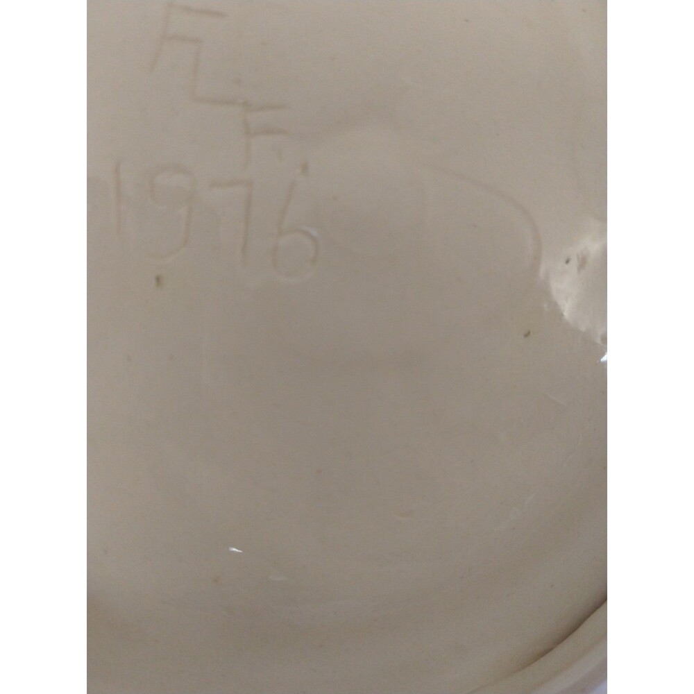 Small Hand Painted Signed Floral Pitcher and Bowl Set 1976 Violets Collectable - Picture 12 of 16
